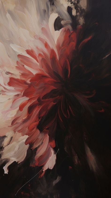 Acrylic paint of Dahlia dahlia painting flower. | free image by rawpixel.com Dahlia Flower Painting, Dahlia Wallpaper, Dahlia Painting, Painting Flower, Red Abstract, Dahlia Flower, Download Free Images, Abstract Acrylic, Abstract Flowers