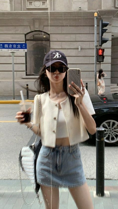 여름 스타일, Pakaian Feminin, Korean Casual Outfits, Casual Day Outfits, Mode Kpop, Looks Chic, Cebu, 여자 패션, Casual Style Outfits