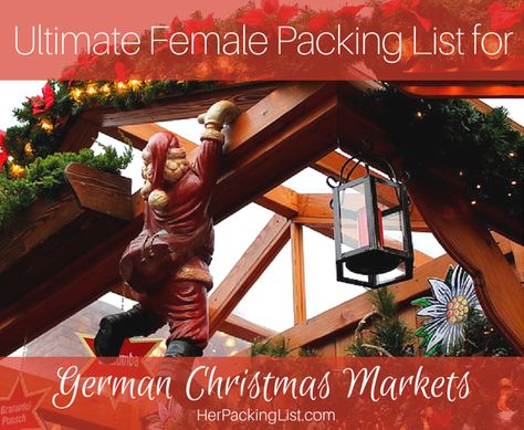 Germany In Winter, Viking Christmas, Female Packing List, Christmas Markets Germany, Her Packing List, Christmas Cruises, Christmas In Europe, German Christmas Markets, Best Christmas Markets