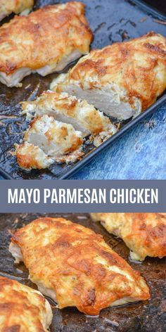 Parmesan Crusted Chicken With Mayo, Mayo Parmesan Chicken, Chicken With Mayo, Chicken Breast Recipes Baked, Chicken Crockpot, Parmesan Crusted Chicken, Chicken Entrees, Chicken Thigh Recipes Baked, Parmesan Chicken