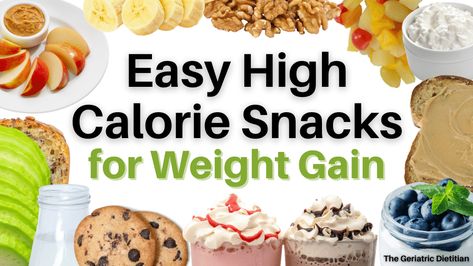 Gaining weight doesn't have to be hard. Check out our article on Easy High Calorie Snacks for Weight Gain! Snacks For Weight Gaining, High Calorie Snacks For Weight Gain Food, Gain Meals, High Calorie Diet, High Calorie Snacks, Calorie Snacks, Weight Gain Meals, High Calorie, Healthy Sweet Snacks