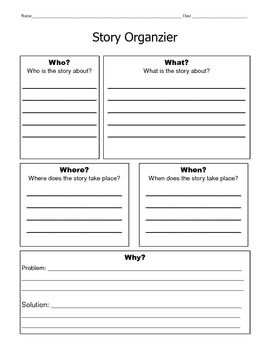 When I was in a long term assignment in a special needs classroom, story writing was a difficult task for most of the children. I made this organizer to help the children come up with ideas that they could turn into a story. The organizer is broken down into the 5 "W" questions: 2nd Grade Story Writing, Classroom Configurations, Special Needs Classroom, Story Organizer, Writing A Story, Writing Planning, Story Story, 4th Grade Writing, Writing Classes