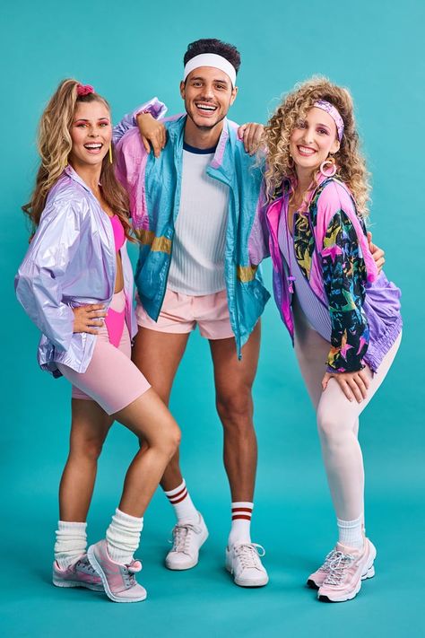 Costume Année 80, Group Fancy Dress, 80s Workout Costume, 80s Outfit Ideas, Yoga Alignment, 80s Theme Party Outfits, 80s Dress Up, Yoga Easy, 80s Party Costumes