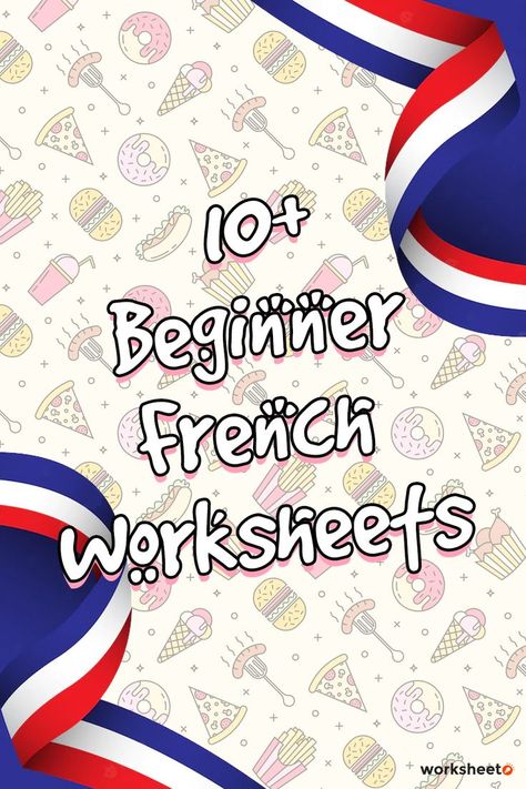 Get ready to learn French with these fun and interactive beginner worksheets. Start speaking the language of love today! #FrenchLearning #LanguageGoals #FrenchLearning #FrenchBeginners #LearningFrench #beginnerfrenchworksheets French Lessons For Beginners, Beginner French, Free French Lessons, French Greetings, Learning French For Kids, Learn French Beginner, Learn To Speak French, French Conversation, French Alphabet