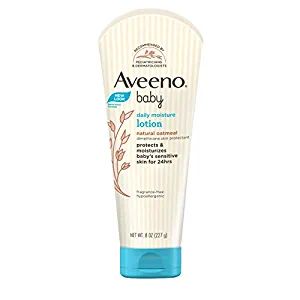 With soothing natural Oat Extract Aveeno Baby Lotion with active natural oats formula which protects and nourishes sensitive skin for 24 hours Helps prevent and temporarily protect chafed, chapped or cracked skin Paraben-free and phthalate-free Country of Origin: United States US Pediatrician Recommended A daily dose of softness: Nourish and protect babyâ€s skin 24 hours a day.Gentle enough for everyday use. Hypoallergenic. Fragrance-free and dye-free Baby Acne, Baby Sunscreen, Aveeno Baby, Soothing Baby, Colloidal Oatmeal, Herbal Hair, Baby Lotion, Baby Protection, Baby Formula