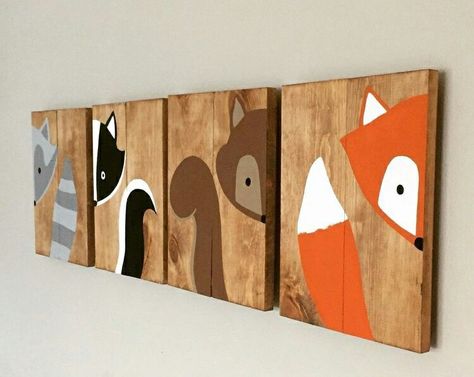 Woodland Animal Nursery, Nursery Accessories, Woodland Nursery Decor, Woodland Theme, Baby Diy, Big Boy Room, Nursery Signs, Nursery Room Decor, Woodland Baby