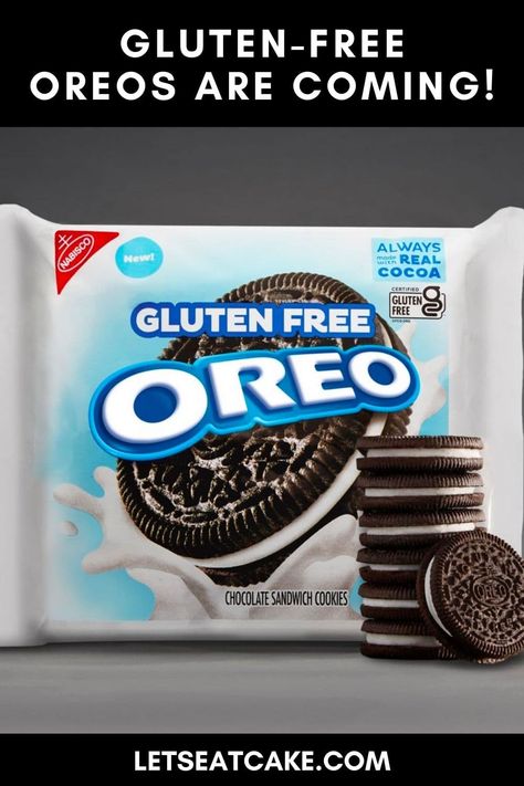 If you love Oreos but can't eat them because they contain gluten, you'll be delighted to discover gluten free Oreos are coming in January 2021. #oreos #cookies #foodtrends #foodnews Lactose Free Snacks, Gluten Free Oreos, Cookies Sans Gluten, Gluten Free Alcohol, Oreo Flavors, Going Gluten Free, Gluten Free Bakery, Chocolate Sandwich Cookies, Chocolate Sandwich