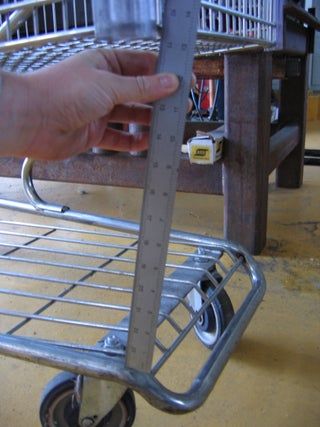 Chop a Shopping Cart Into a Tool Cart. Simple! : 9 Steps (with Pictures) - Instructables Tool Cart Ideas, Fume Hood, Cart Ideas, Grocery Cart, Garage Organization Diy, Bench Grinder, Tool Cart, Iron Chef, Tool Rack