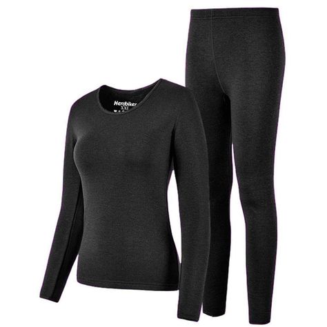 HEROBIKER Thermal Underwear Women Set Winer Skiing Warm Top Thermal Long Johns S Thermal Outfit, Winter Skiing, Gym Fashion, Thermal Leggings, Long Johns, Layer Top, Layered Tops, Casual Tank Tops, Women Set