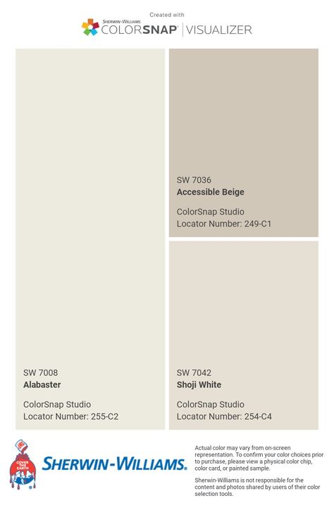 Shoji White Sherwin Williams Color Palette, Trusty Tan Sherwin Williams, Creamy Sherwin Williams Walls, Accessible Beige Doors And Trim, Hgtv Sherwin Williams Paint Colors, Accessible Beige Sherwin Williams 50%, Touch Of Sand Sherwin Williams, Sandbar Sherwin Williams, Sherwin Williams Sandbar