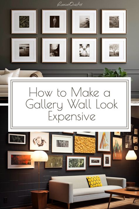 Unleash your creativity with our DIY gallery wall guide! Learn how to create a photo gallery wall on a low budget that looks high-end. For more tips and inspiration, visit our blog post! Gallery Wall Planner, Hanging Family Pictures, Gallery Wall Guide, Family Photo Gallery Wall, Photo Gallery Wall, Hallway Gallery Wall, Large Gallery Wall, Gallery Wall Bedroom, Diy Gallery Wall