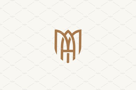 Ma Monogram Logo, M Logo Design Ideas, Ma Logo Design, Am Monogram, Typography Abstract, Boutique Building, Letter I Logo, Template Font, Ma Logo