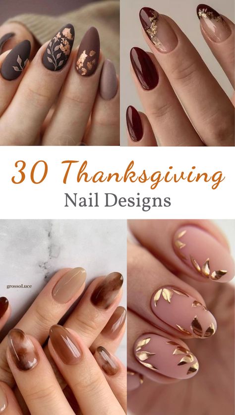 fall nail art inspiration perfect for Thanksgiving Cute Nail Ideas For Thanksgiving, Nails For Thanksgiving And Christmas, Between Thanksgiving And Christmas Nails, Professional Holiday Nails, Thanksgiving Gel Nails Colors, Thanksgiving To Christmas Nails, Fall Thanksgiving Nails 2023, Simple Thanksgiving Nail Designs, Tan Christmas Nails