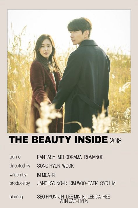 The Beauty Inside Movie, The Beauty Inside Kdrama Poster, The Beauty Inside Kdrama, Kdrama Prints, Kdrama Names, Beauty Inside Kdrama, Kdrama Poster, Drama Poster, Drama List