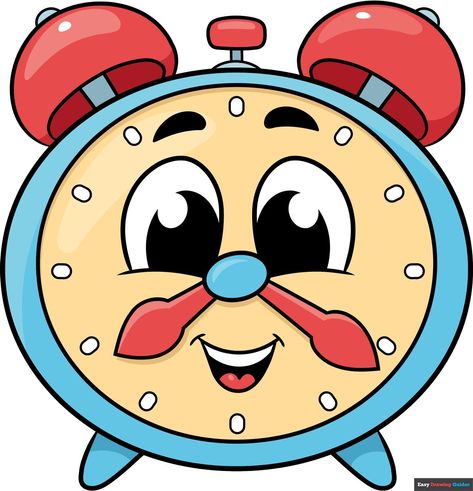 Learn How to Draw a Cartoon Clock: Easy Step-by-Step Drawing Tutorial for Kids and Beginners. See the full tutorial at https://easydrawingguides.com/how-to-draw-a-cartoon-clock/ . New Drawing Ideas, Cartoon Clock, Clock Drawing, Clock Drawings, Robot Craft, Easy Drawing Guides, Drawing Steps, Castle Drawing, Guitar Drawing