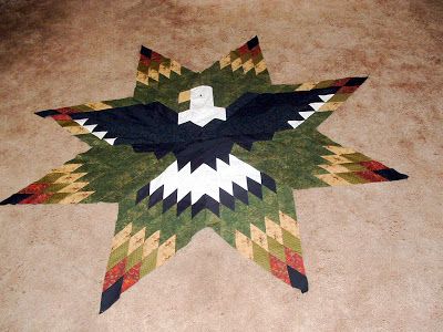 Eagle Quilt Pattern, Eagle Scout Quilt, Indian Quilts, Lone Star Quilt Pattern, House Steps, Southwestern Quilts, Eagle Quilt, Native Patterns, Native American Quilt