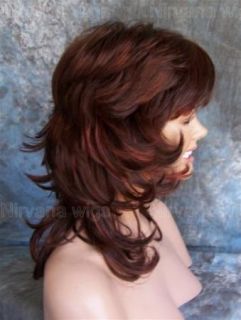 Rockstar Layers Hair, Red Shag Haircut Medium, Red Hair Shag Cut, 80s Feathered Hair, Black And Red Shag Hair, 80s Shag Haircut, Non Binary Haircuts, Shaggy Long Hair, Hair Inspiration Short