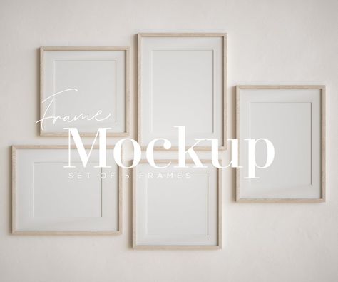 Frame Mockup Bundle Set of Frames Boho Modern Frames | Etsy Gallery Wall Images, Gallery Wall Template, Framed Art Display, Gallery Wall Mockup, Frame Arrangement, Poster Mockup Psd, Picture Arrangements, Photography Mockup, Nursery Frames