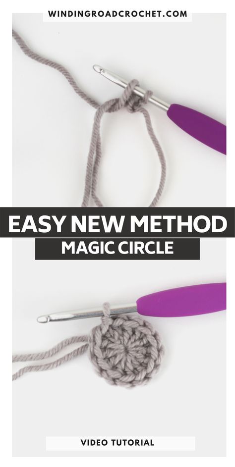 Learn a new way to crochet the very useful crochet magic circle with this video tutorial. Magic Circle Tutorial, Amigurumi Tips, Sewing Animals, Learning Crochet, Magic Circle Crochet, Crochet Circle Pattern, Useful Crochet, Magic Ring Crochet, Ring Crochet