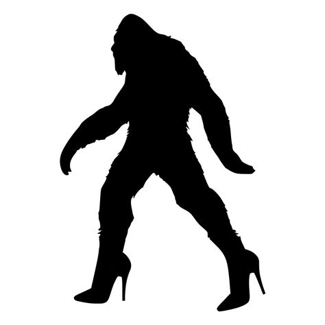 Bigfoot Sasquatch In High Heels Die-Cut Decal Car Window Wall Bumper Phone Laptop by BeeMountainGraphics on Etsy https://www.etsy.com/listing/467442337/bigfoot-sasquatch-in-high-heels-die-cut Hay Bale Decorations, Bigfoot Silhouette, Washington Beaches, Funny Vinyl Decals, Bigfoot Sasquatch, Glass Walls, Cricut Creations, Window Wall, Jewelry Organizer