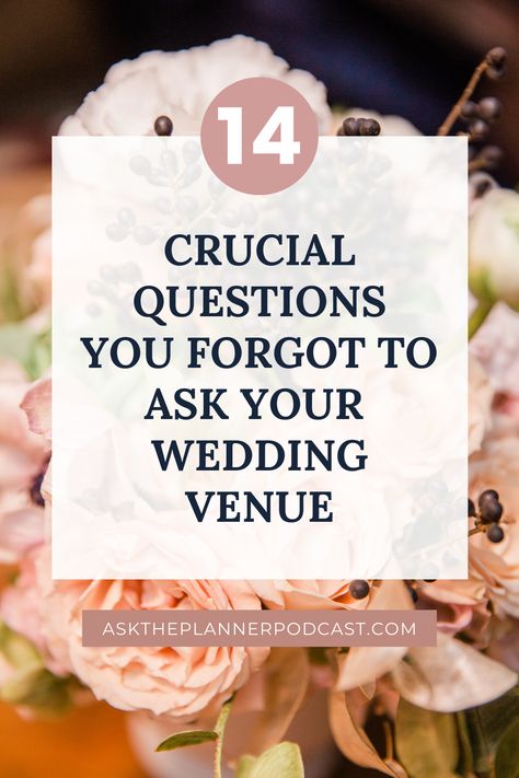 Questions To Ask Your Venue Weddings, Questions To Ask Venue For Wedding, Wedding Venue Questions Checklist, Wedding Venue Checklist, Venue Questions, Wedding Venue Questions, Wedding Budget Planner, Wedding Questions, Wedding Photography Checklist