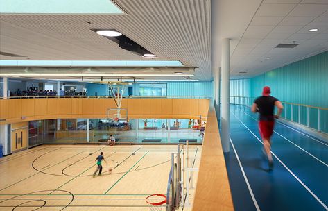 Community Sports Center, Rec Center Design, Recreation Center Design, Sport Center Design, Classroom Architecture, Gym Architecture, Fitness Center Design, Sports Facility Architecture, Home Basketball Court