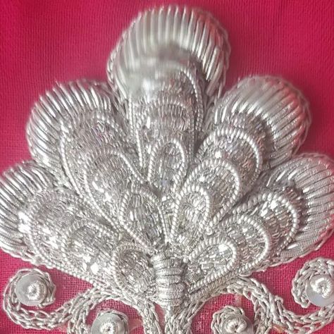 Asif Shaikh on Instagram: "Zardozi Embroidery Real Silver Zari." Zardozi Embroidery, Festival Wear, Festival, Embroidery, Silver, On Instagram, Instagram