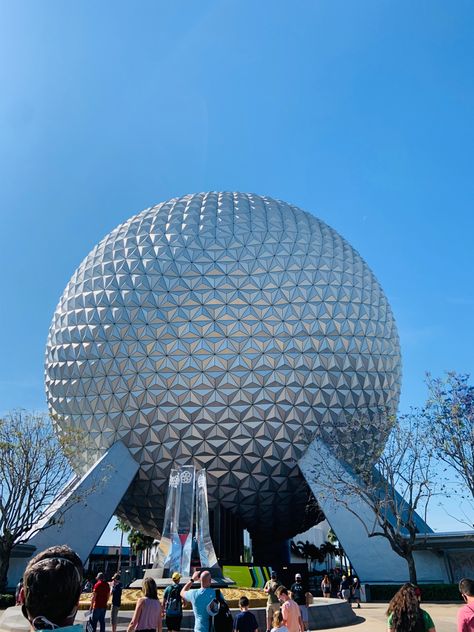 epcot || disney world || orlando florida || spaceship earth Spaceship Earth Epcot, Vintage Epcot, Epcot Spaceship Earth, Disney World Facts, Disney Christmas Village, Epcot Ball, Mouse Cookies, Disney World Orlando, Epcot Center