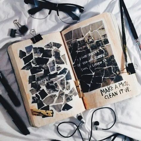 Wreck This Journal Cover, Kunstjournal Inspiration, 심플한 그림, Diy Buch, Album Journal, Art Journal Cover, Hemma Diy, Album Foto, Bullet Journal Aesthetic