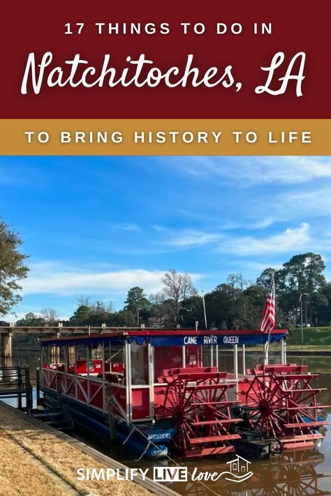 Things To Do In Louisiana, La Things To Do, Louisiana Vacation, Natchitoches Louisiana, Louisiana Christmas, Mississippi Travel, Louisiana Travel, Thanksgiving Travel, Historic Landmarks