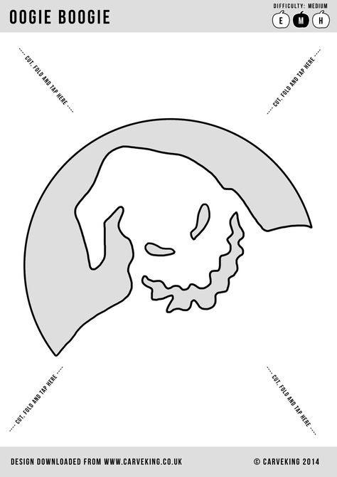 Oogie Boogie Pumpkin Carving Stencil, Oggie Boogie Pumpkin Carving, Pumpkin Ideas Templates, Jack Skeleton Pumpkin Stencil, Oggie Boggie Man Pumpkin Carving, Oogie Boogie Stencil, Ophir Boogie Pumpkin Carving, Boogie Man Pumpkin Carving, Printable Jack O Lantern Stencils