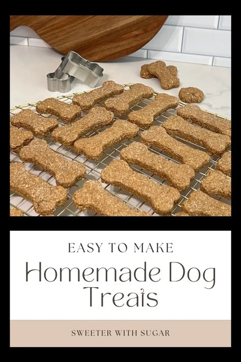 Homemade Dog Bones-Dog Treats | Dog Bone Treat Recipes, Dog Bones Homemade, Sourdough Discard Dog Treats, Dog Bone Recipe, Milk Bone Dog Treats, Homemade Dog Biscuits, Homemade Rootbeer, Dog Treats Homemade Easy, Sweet Pork