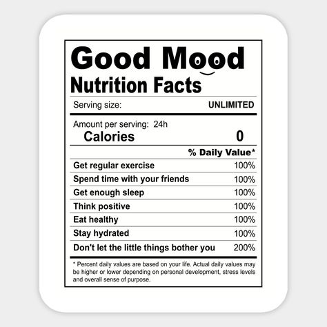 Funny Nutrition Facts Label, Funny Nutrition Quotes, Healthy Nutrition Quotes, Nutrition Facts Design Cute, Nutrition Label Design, Nutrition Stickers, Healthy Stickers, Ingredients Design, Nutrition Design