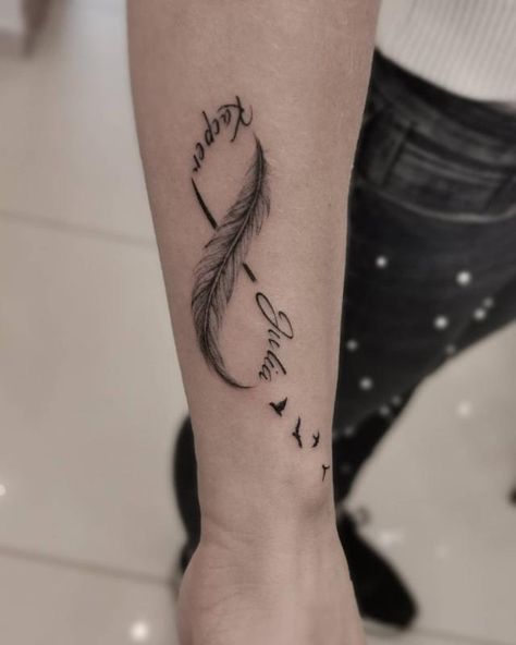 Infinity Tattoo with Names 3 Infinity Name Tattoos For Women, Infinity Tattoo With Names, Infinity Tattoo For Men, Tattoo Ideas 2022, Infinity Tattoo Meaning, Infinity Tattoo Ideas, Infinity Name Tattoo, Double Infinity Tattoos, Tattoo With Names