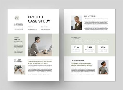 Case Study Template MS Word & Indesign Ux Design Principles, Fashion Web Design, Indesign Layout, Case Study Template, Case Study Design, Portfolio Case, Documents Design, Website Design Layout, Print Layout