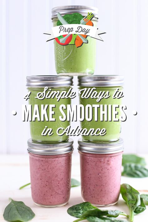 Four super easy ways to always have smoothies stocked without taking out the blender every single day. Make Ahead Smoothies, Make Smoothies, Vitamix Recipes, Smoothie Shakes, Diet Keto, Smoothie Drinks, Live Simply, Smoothie Recipes Healthy, Green Smoothie