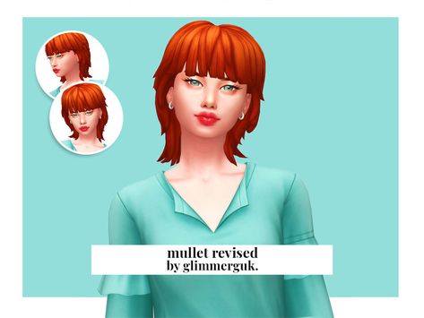 Sims 4 Cc Mullet Hair, Sims 4 Mullet Hair, Sims 4 Cc Mullet, Sims 4 Mullet Cc, Sims 4 Mullet, Hair Swatches, Soul Hair, Mullet Hair, Pelo Sims