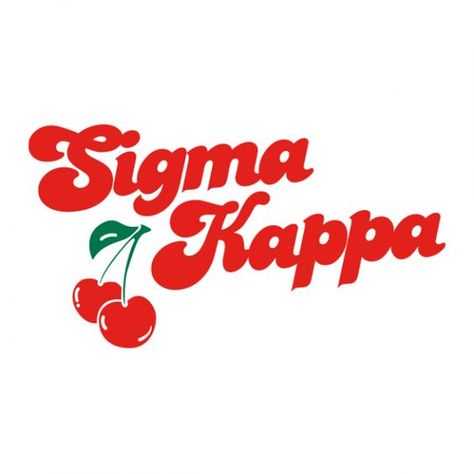 Sigma Kappa Cherry Bomb Design #sorority #greekapparel #pr #college #sigmakappa #sigmak #sigkap #sororitytees #cherry Sigma Kappa Graphic, Sorority Apparel Ideas, Sorority Instagram Ideas, Sigma Kappa Canvas, Sigma Kappa Shirts, Adpi Merch, Kappa Sorority, Sorority Socials, Sigma Kappa Sorority