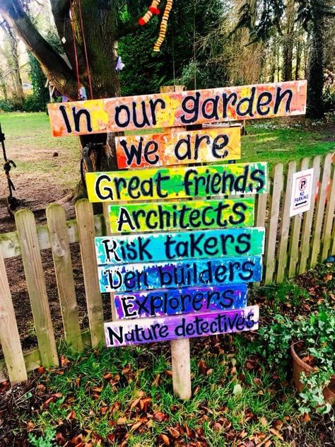 Literacy Garden Ideas, Nursery Outdoor Area, Nature School Design, Forest School Set Up, Sensory Garden For Kids, School Garden Ideas, Sensory Garden Ideas, Outdoor Classroom Design, School Garden Club