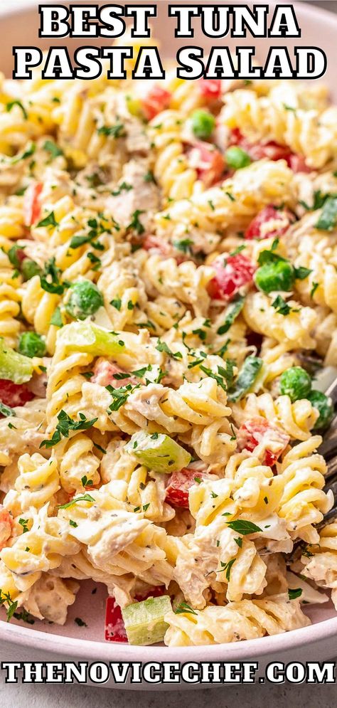 Tuna Pasta Salad Recipes, Tuna Pasta Salad, Tuna Salad Pasta, Ranch Pasta Salad, Healthy Food Guide, Best Pasta Salad, Tuna Salad Recipe, Tuna Pasta, Baked Pasta Recipes