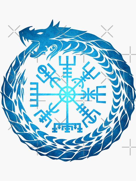 Vegvisir Jormungandr Tattoo, Norse World Serpent Tattoo, The World Serpent Tattoo, Jorgamundr Tattoo, World Serpent Tattoo Norse, Jorgunmandr Tattoo, Jormungandr Tattoo Norse Mythology, Jormungandr Tattoo Design, Mom And Baby Tattoo Ideas