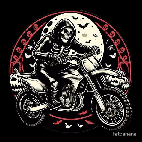 #bikelife #bikelifeworld #bikelifestyle #bikelifeuk #bikelifefamily #bike #peddle #ride Skeleton Jacket, Big Art, Bike Life, Dirt Bike, Halloween Design, Art For Sale, Top Artists, Science Poster, Stranger Things Fanart