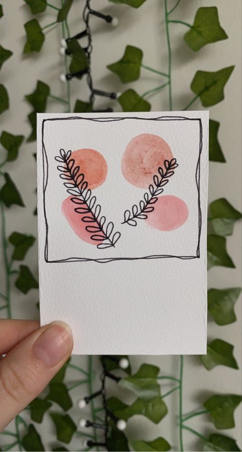 Polaroid, drawing, watercolour, boho, bohemian, aesthetic Polaroid Picture Drawing, Aesthetic Easy Drawings, Poloroid Pictures Ideas, Polaroid Drawing, Handmade Bookmarks Diy, Picture Drawing, Polaroid Picture, Paper Art Design, Photo Polaroid