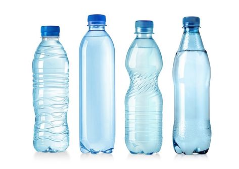 Photo set of plastic bottles with lids i... | Premium Photo #Freepik #photo #plastic-bottle #bottle #bottle-cap #transparent-bottle Plastic Bottle, Photo Set, Vector Photo, Premium Photo, Plastic Bottles, White Background, Stock Photos, White