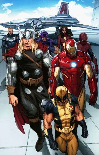 Wolverine is really short Marvel Figures, Avengers Team, Marvel Drawings, Avengers Comics, Arte Dc Comics, Marvel Vs Dc, Marvel Entertainment, Marvel Comics Art, Comics Art