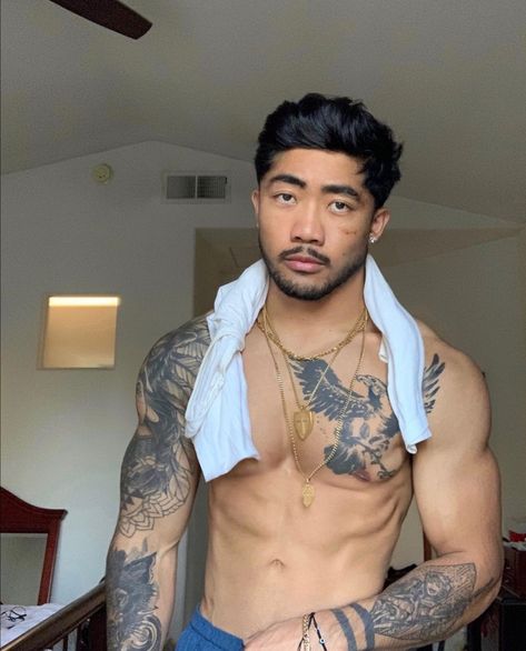 People References, Korean Tattoos, Gym Boy, Tattoo Inspiration Men, Asian Men Hairstyle, Sweet Tattoos, Back Tattoos For Guys, Hey Handsome, Hot Asian Men