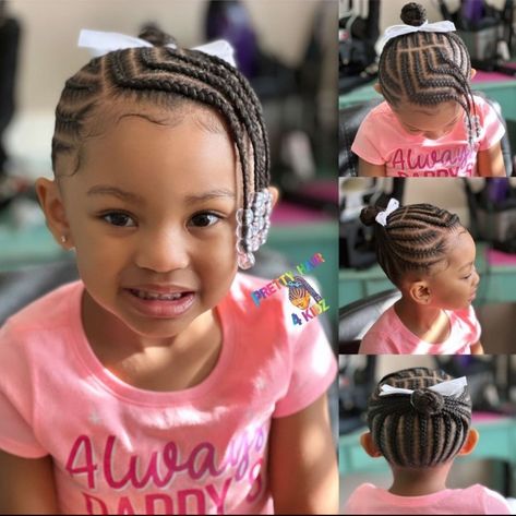 Cute cornrow updo for little girls 🥰 Toddler Cornrow Styles, Kelis Hair, Girls Braided Hairstyles Kids, Cornrow Updo, Kid Braids, Black Baby Girl Hairstyles, Cornrow Styles, Braids Kids, Female Hairstyles