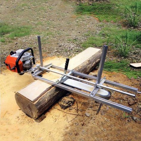 Portable Chainsaw Mill, Portable Saw Mill, Chainsaw Mill, Lumber Mill, Portable Home, Wooden Log, Chainsaw Parts, Portable House, Into The Woods