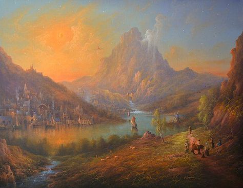 "The Lonely Mountain" by Joe Gilronan Lotr Mountains, The Lonely Mountain, Lonely Mountain, Tolkien Art, Lotr Art, Middle Earth, Tolkien, Yoga Mats, Iconic Brands