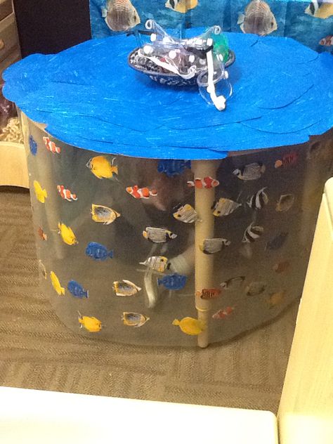 Preschool Dramatic Play Aquarium Table Enhancement Sea Life Dramatic Play, Zoo Dramatic Play Preschool, Preschool Aquarium, Zoo Dramatic Play, Preschool Dramatic Play, Aquarium Table, Ocean Preschool, Water Unit, Preschool Ocean